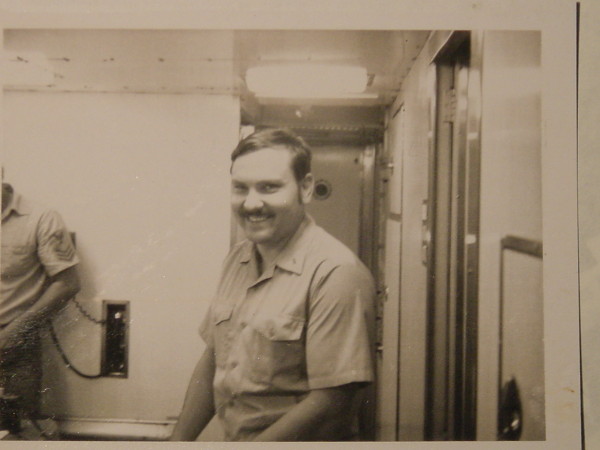 CAPT Rich Talipsky, USN (Ret) (then a LTJG) in wardroom of USS Sargo (SSN583) (Circa 1972)
