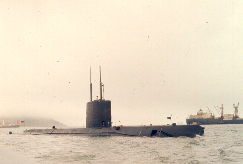 USS Sargo (SSN583) (Rich Talipsky aboard) in Pusan, Korea harbor (May 1972) 